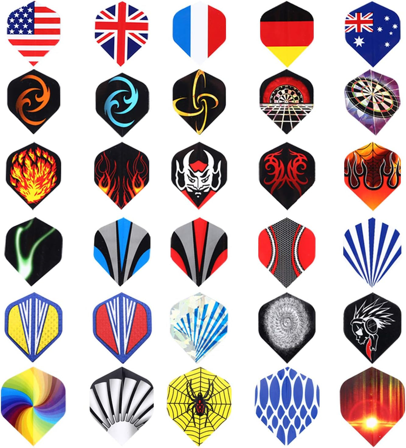 Durable Dart Flights (30 Sets)