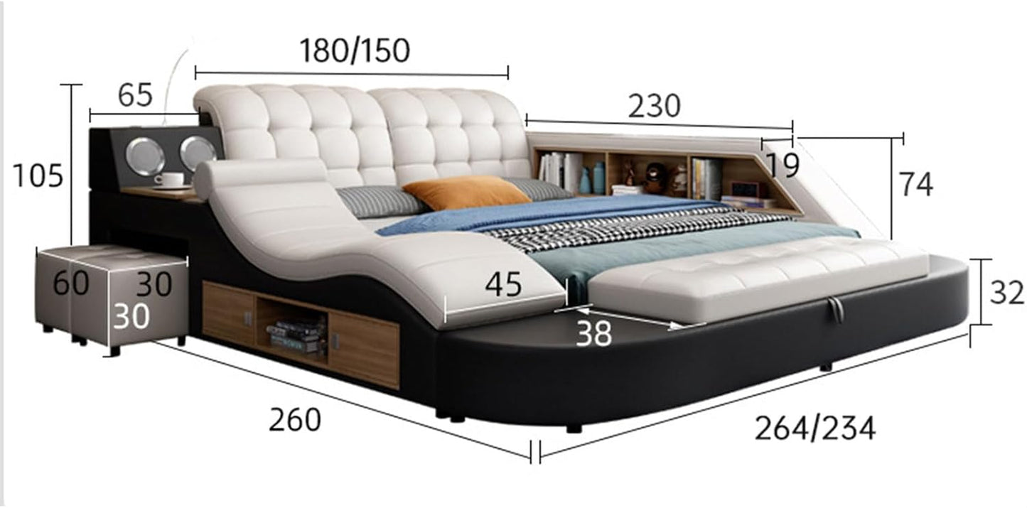 Transform Your Space with the Ultimate Clutter-Free Bed: Stylish, Silent, and Strong!