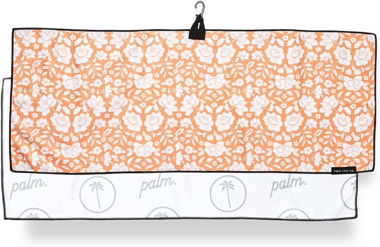 Golf Microfiber Golf Towel with Carabiner Clip | 14 X 36 Inches| Premium Quality | Waffle Pattern