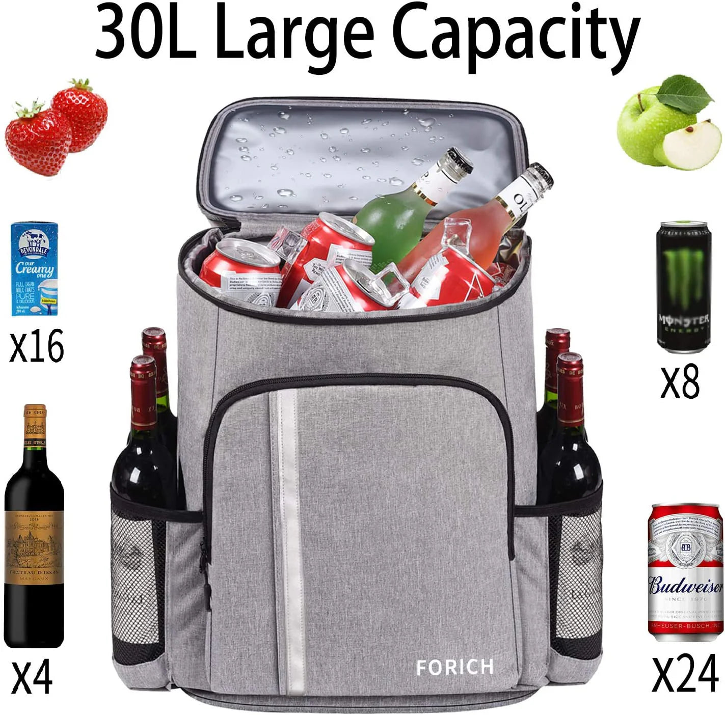 Insulated Waterproof Backpack Cooler Bag 