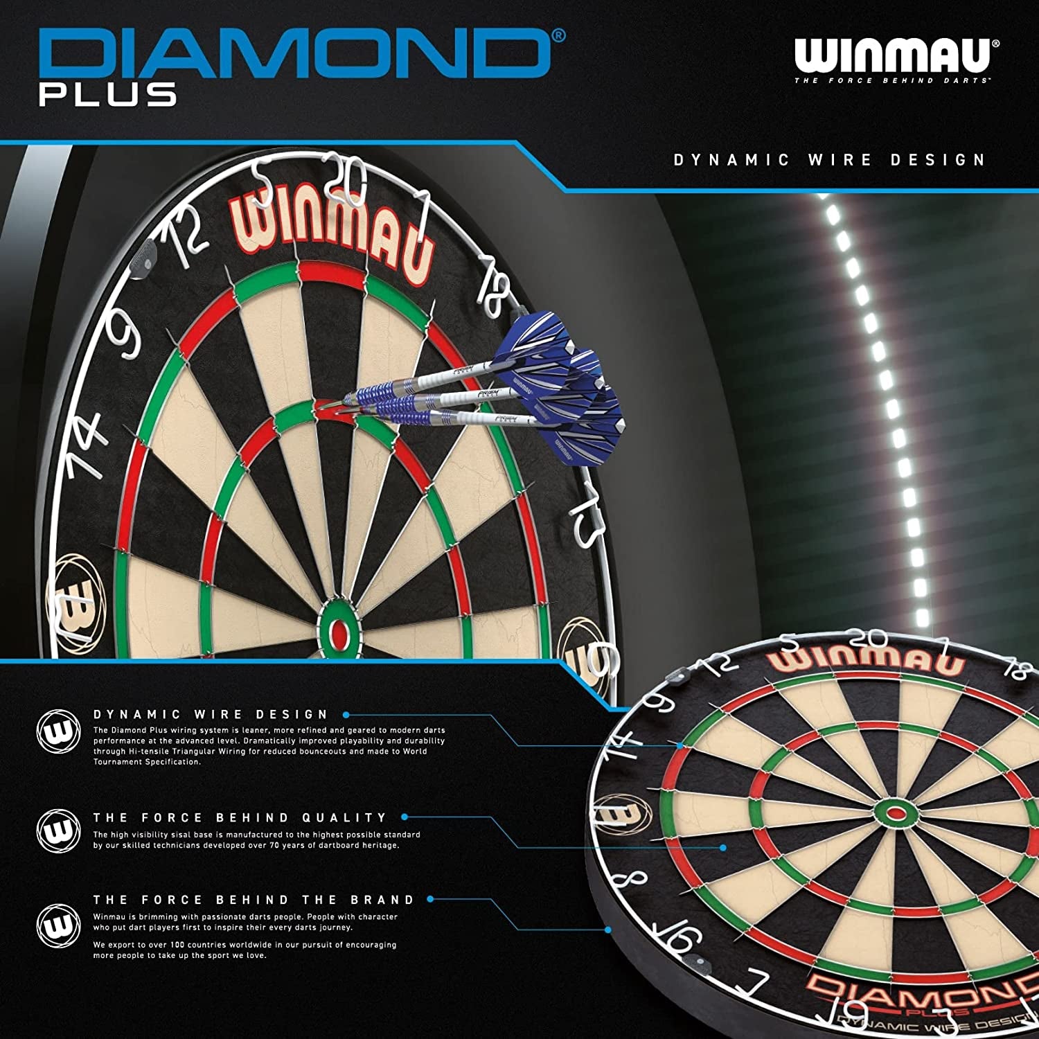 Level up your game with the  Diamond Plus Dart Board & Surround Set! 🎯 Perfect for pros and enthusiasts alike! 🏆 #Darts #GameOn