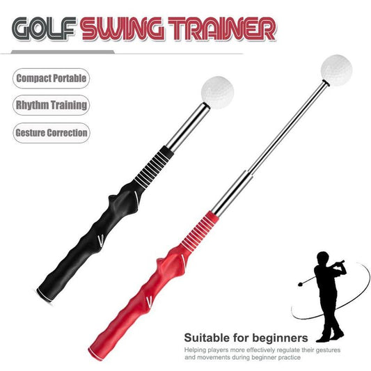 Golf Swing Practice Stick Adjustable Golf Indoor Swing Trainer Left Handed Right Handed Grip Golf Action Practice Tool