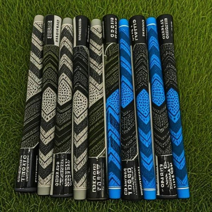 Pro-Grade Golf Grip Bundle: 13Pcs Standard/Midsize Rubber 4 Accessories - Fits Irons & Woods